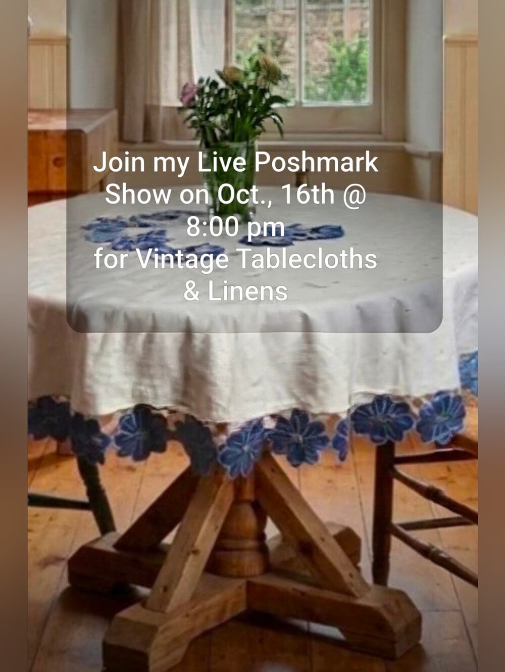 Live Poshmark Show- Vintage Linens